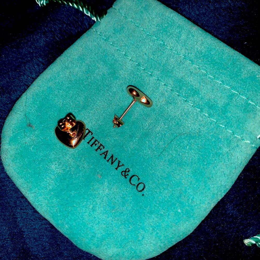 Tiffany &co mini heart earrings